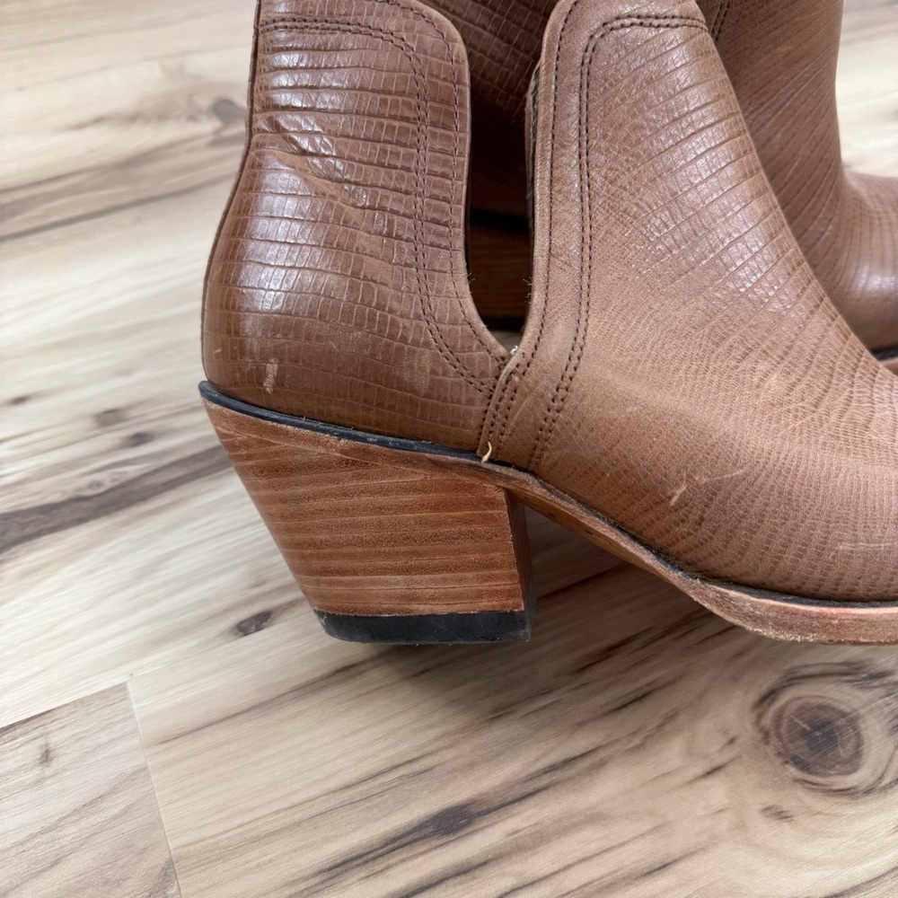 Ariat Brown Textured Dixon Ankle Boots - Picture 3 of 11